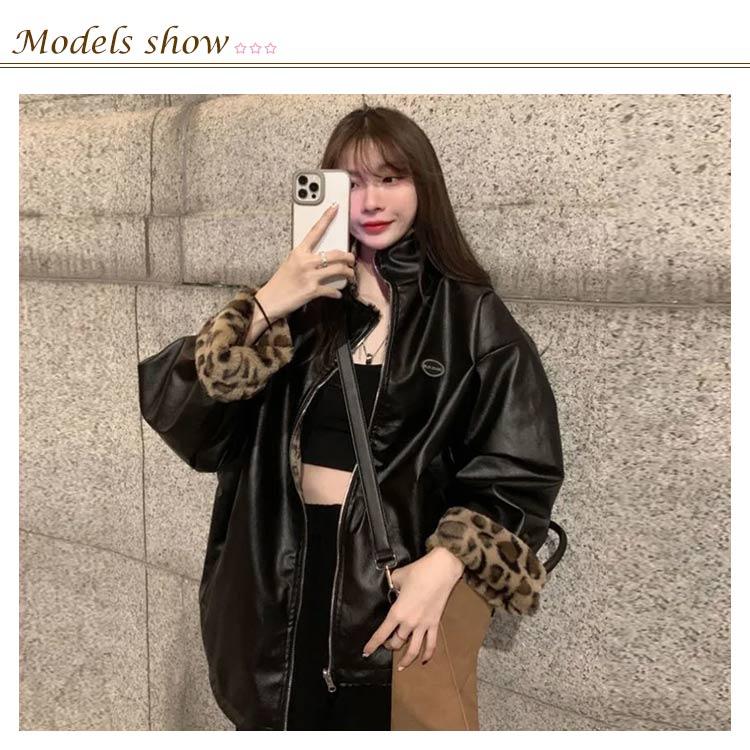 リバーシブル パーカー メンズ レディース ジャケット レザー