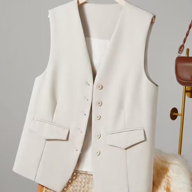 専用✨新品✨Theory　セオリー　　ノーカラー　ベスト　ジレ　ショートVネック 無地 ジレ ノーカラー ノースリーブ Vネック フォーマル ショート丈