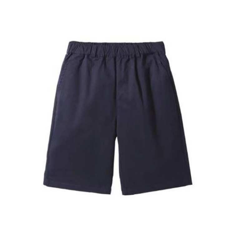 W120 ネイビー 半ズボン ウエストゴム 紺 スクールパンツ 通学服 小学生 総ゴム 半ズボン 2枚セット キッズ 5