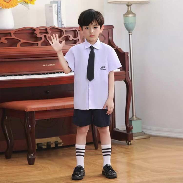 紺 スクールパンツ 通学服 小学生 総ゴム 半ズボン 2枚セット キッズ 5