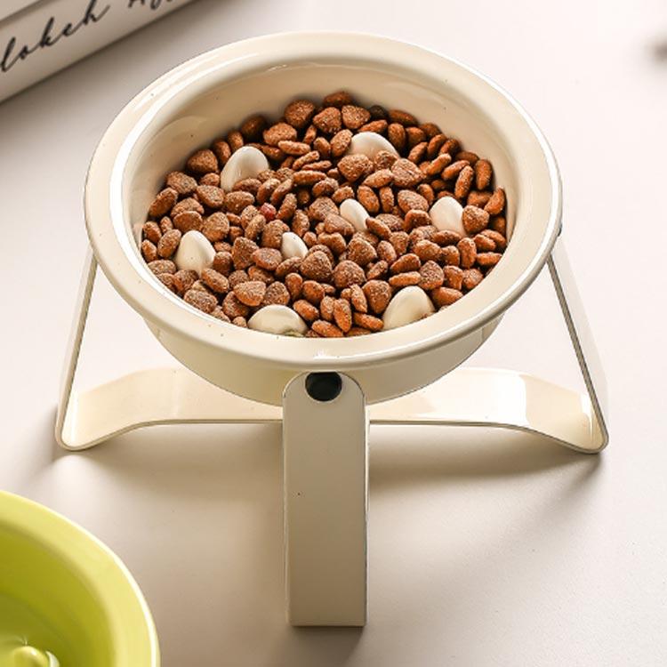 フードボウル 犬 早食い防止 小型犬 食器台 食器 餌入れ 陶器 ペット