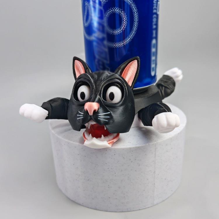 コースター 耐熱 猫コースター デスク用 ネコ アニマルコースター 3D