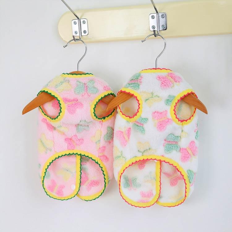 ハンドメイド　犬服　タンクトップ　背中開きベスト　小型犬　パジャマ　部屋着 背中開きペット服 可愛い 冬服 ベスト 暖かい 柔らかい タンクトップ