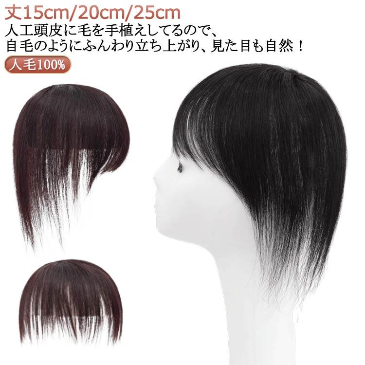 人毛100%ウィッグ　人毛部分ウィッグ　人毛トップピース 人毛 前髪ウィッグ トップピース ヘアピース 100％ ウィッグ 人毛