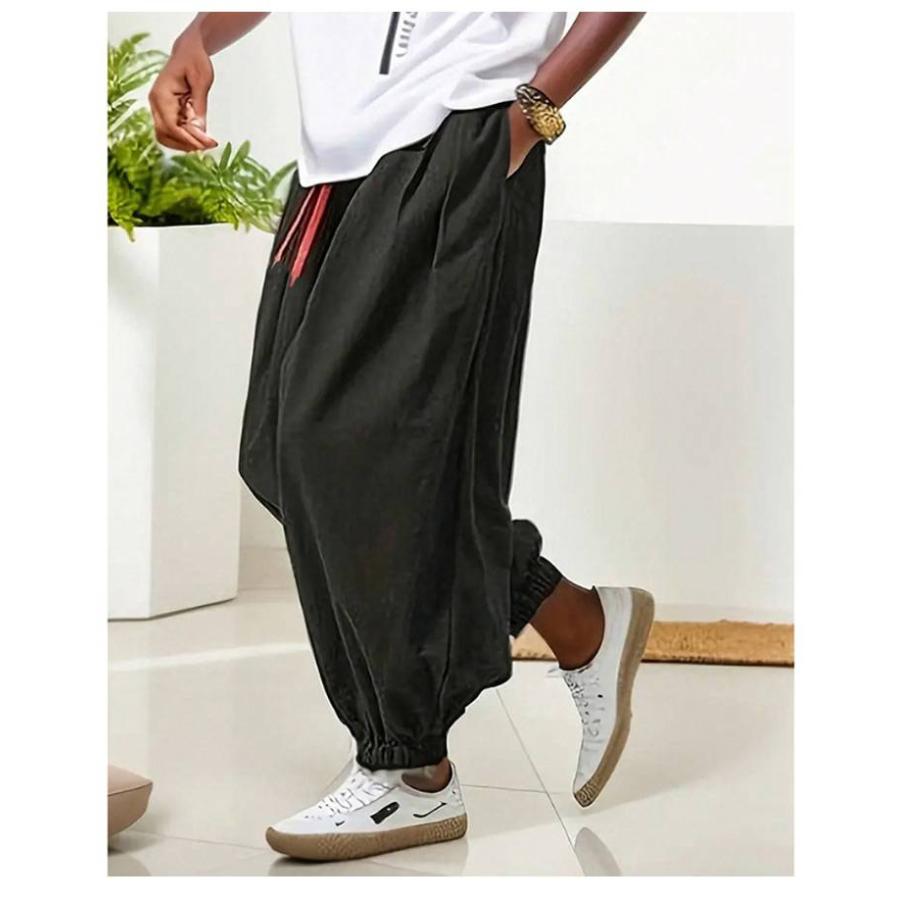 サルエルパンツ パンツ タックパンツ クロブトパンツ クロップドパンツ