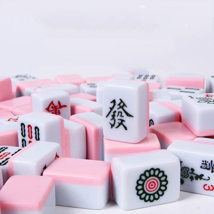 24mm 携帯便利 収納バッグ付き 麻雀牌 144タイルマージャンパイ 崩れ