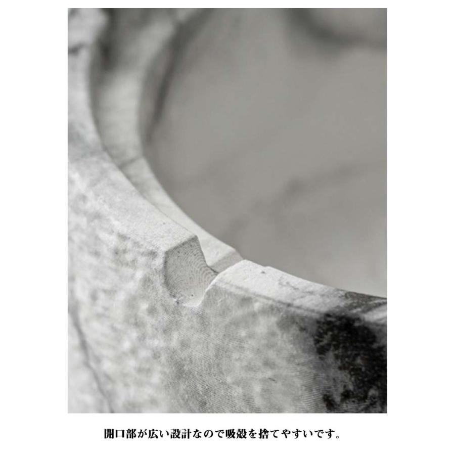 大容量 iqos灰皿 蓋付き フタ付 洗える 大理石風 はいざら 丸 灰皿