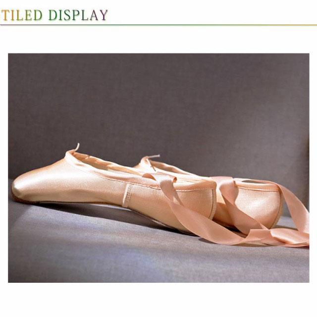 サテン トウシューズ バレエシューズ バレエ用品 レースアップバレエ