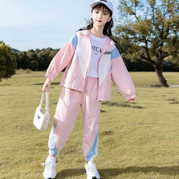 ジャージ キッズ 女の子 上下 長袖 春 秋 ジュニア 2点セット 子供服