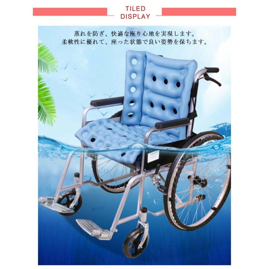 エアークッション 28穴 腰痛対策 介護用品 低反発 車いす クッション
