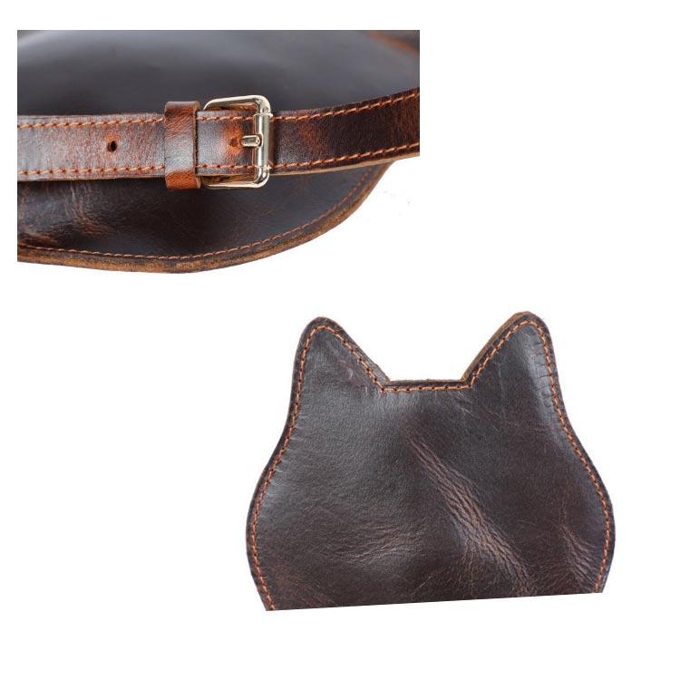 猫 ボディバッグ ボディーバッグ 牛革 本革 レディース メンズ ねこ