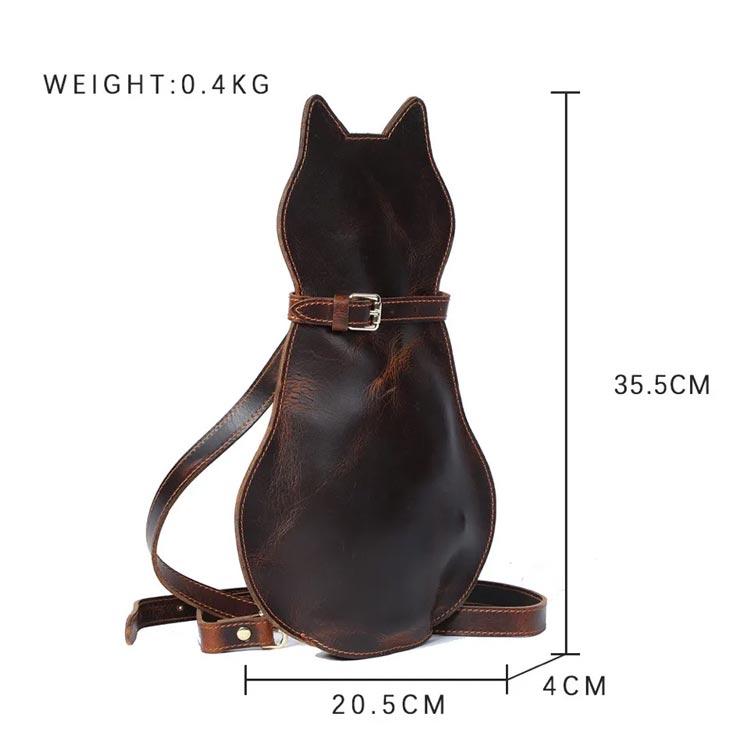 猫 ボディバッグ ボディーバッグ 牛革 本革 レディース メンズ ねこ