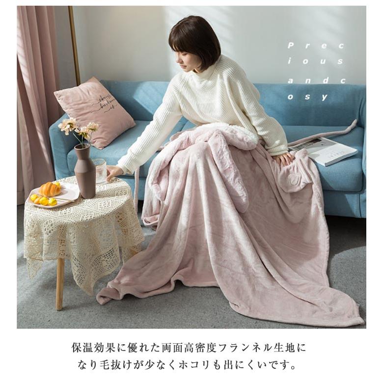 着る毛布 ポンチョ ケープ 毛布 親子 ハーフ ブランケット 大判 90