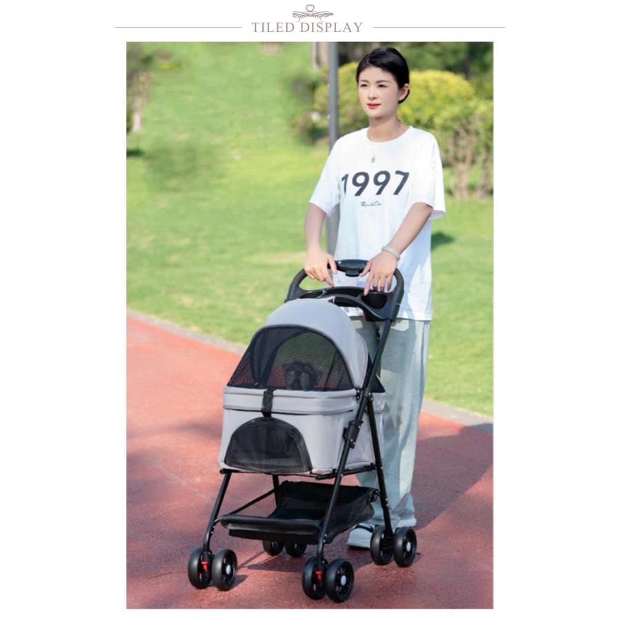 犬用ベビーカー 分離型 ペットカート 折りたたみ 猫犬兼用 多機能 小型