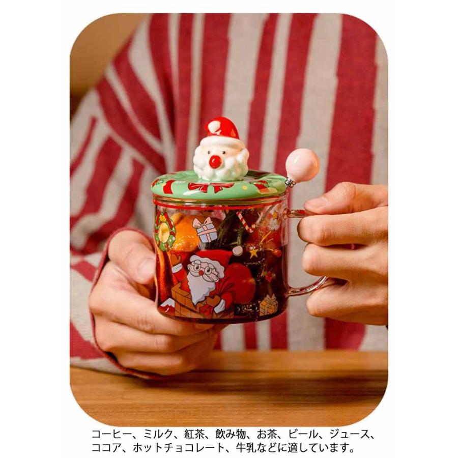 マグカップ コーヒーカップ カップ 取っ手付き サンタさん クリスマス