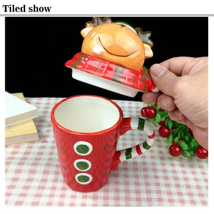 サンタさん カップ フタ付き マグカップ コップ 可愛い スノーマン