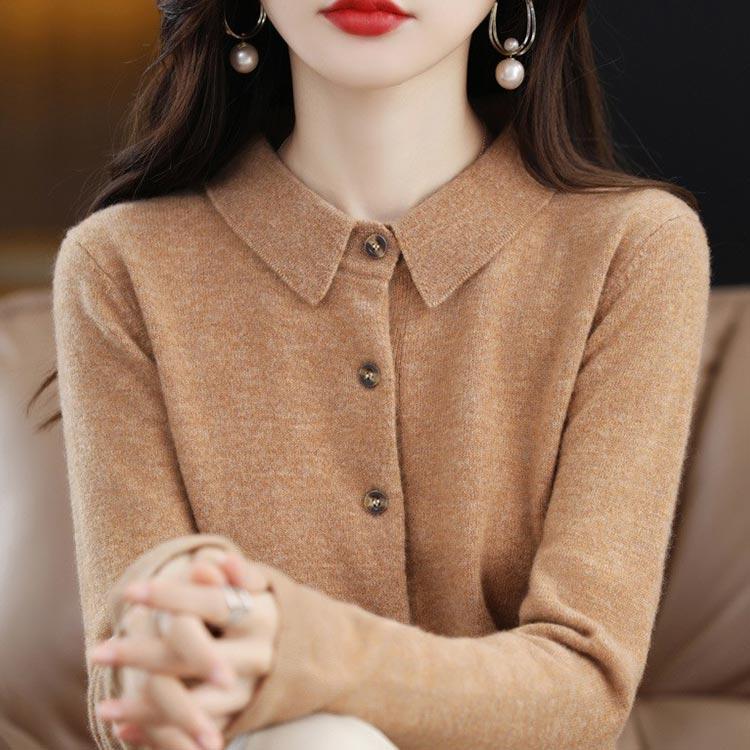 【人気】KITH ベージュ ニットポロ　カーディガン M 人気】KITH ベージュ ニットポロ カーディガン M 人気】KITH