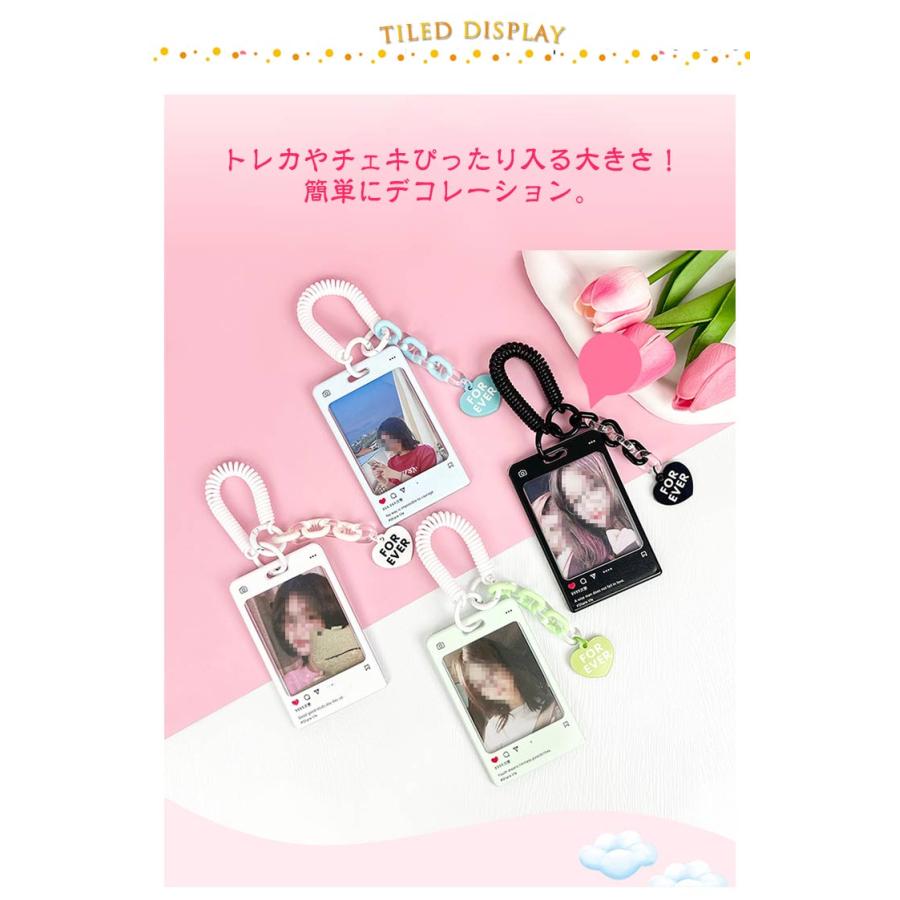 トレカホルダー 韓国 通学 推しカラー 選べる2タイプ 2個セット