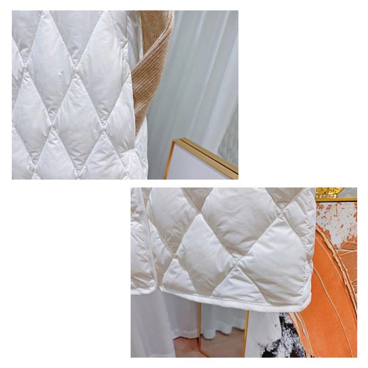 防寒 ロング丈 中綿 防風 レディース キルティング Vネック ベスト