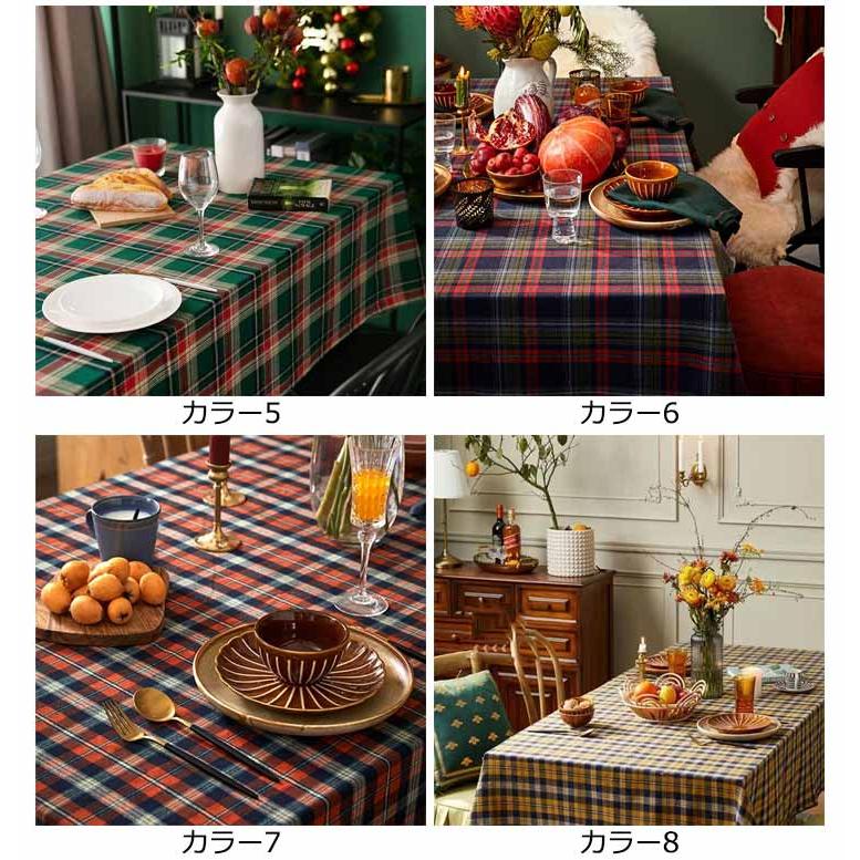 北欧 テーブルクロス おしゃれ レトロ チェック柄 新築祝い テーブル