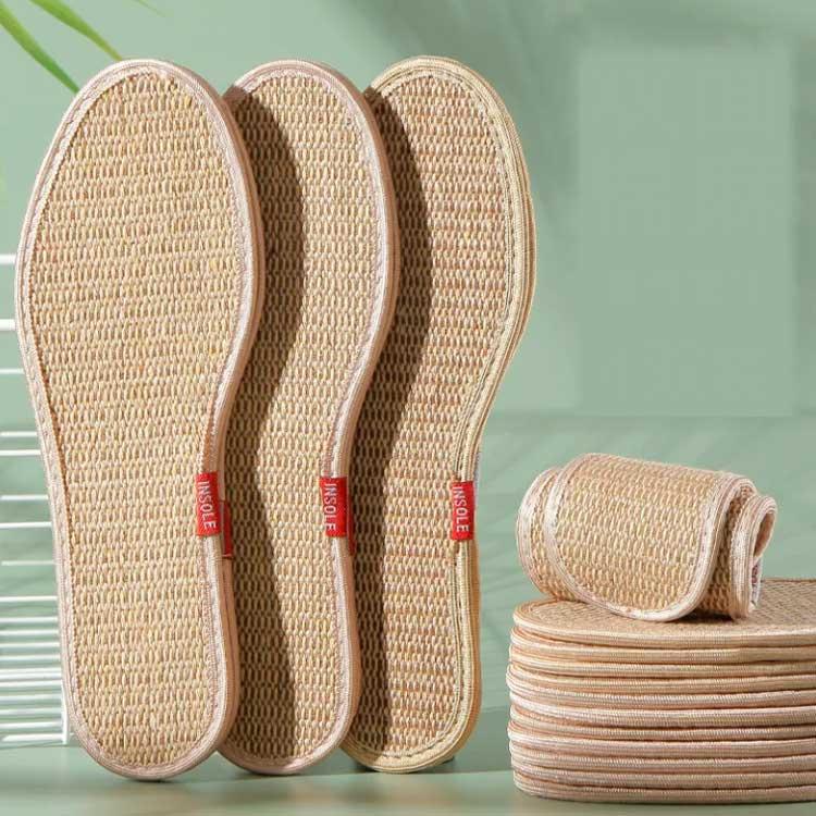 4足セット 両面麻 洗える リネンインソール レディース 消臭 靴の中敷