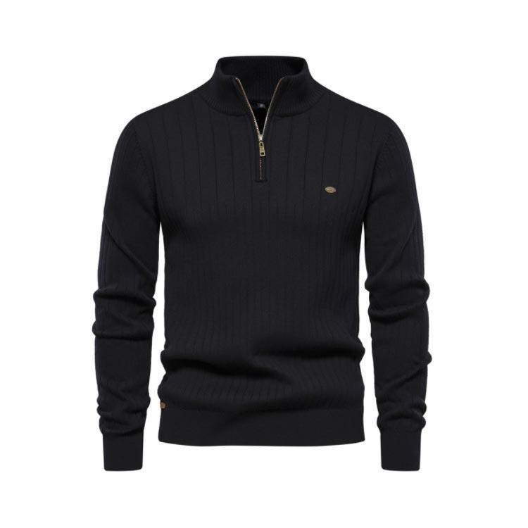 ゴルフウェア メンズ 長袖 春 冬 スタンドカラー セーター 秋 高級