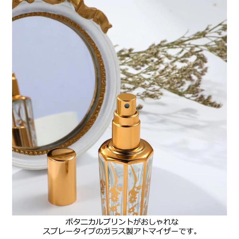 ガラス製 スプレーボトル アトマイザー 詰め替え容器 香水ボトル 15ml