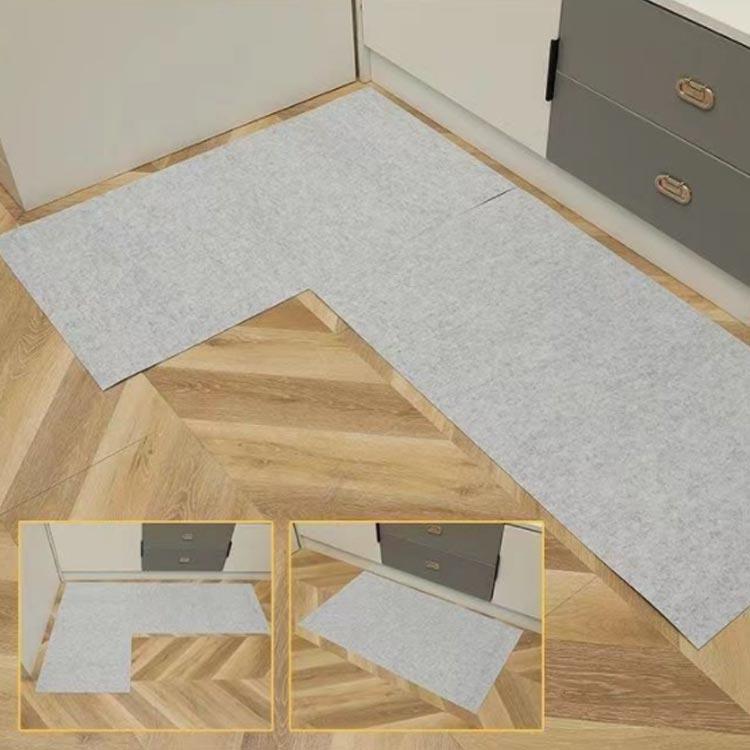 キッチンマット 6枚セット 50*90cm 台所マット 玄関マット 不織布 滑り 