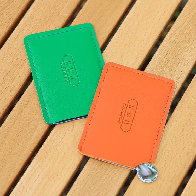 ステンレス カードミラー コンパクトミラー カードサイズ ハンド
