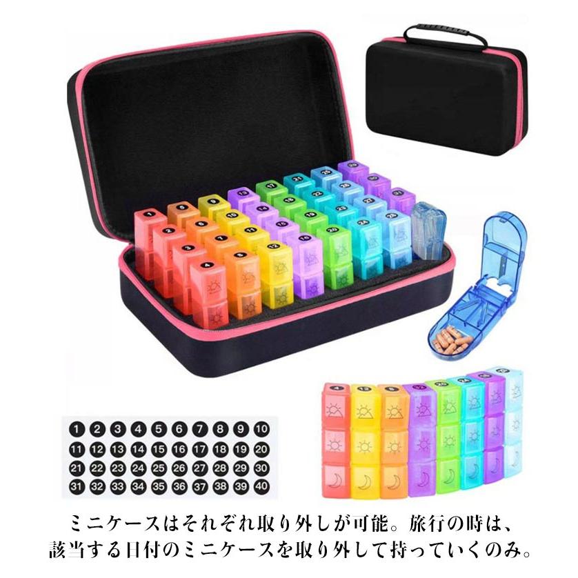 ピルケース 1か月 薬ケース 薬箱 1日3回 朝昼夜大容量 31日用 一ヶ月