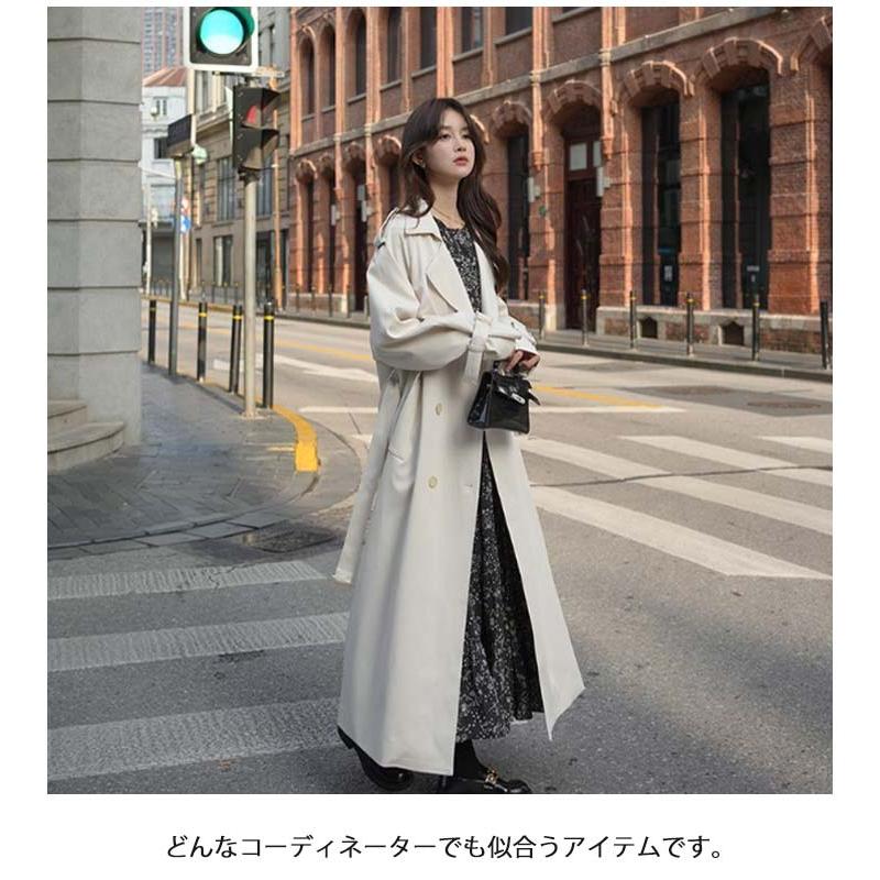 新品未使用 タグ付き アンクレイヴ ロングトレンチコート ウール マキシ丈 マキシ丈 コート レディース トレンチコート 超ロング丈 ロングコート
