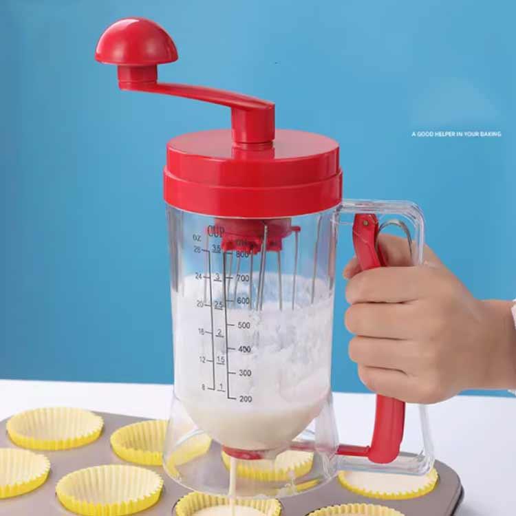 かき混ぜ 注ぎ お好み焼き たこ焼き パンケーキ 調理器具 片手 簡単 粉