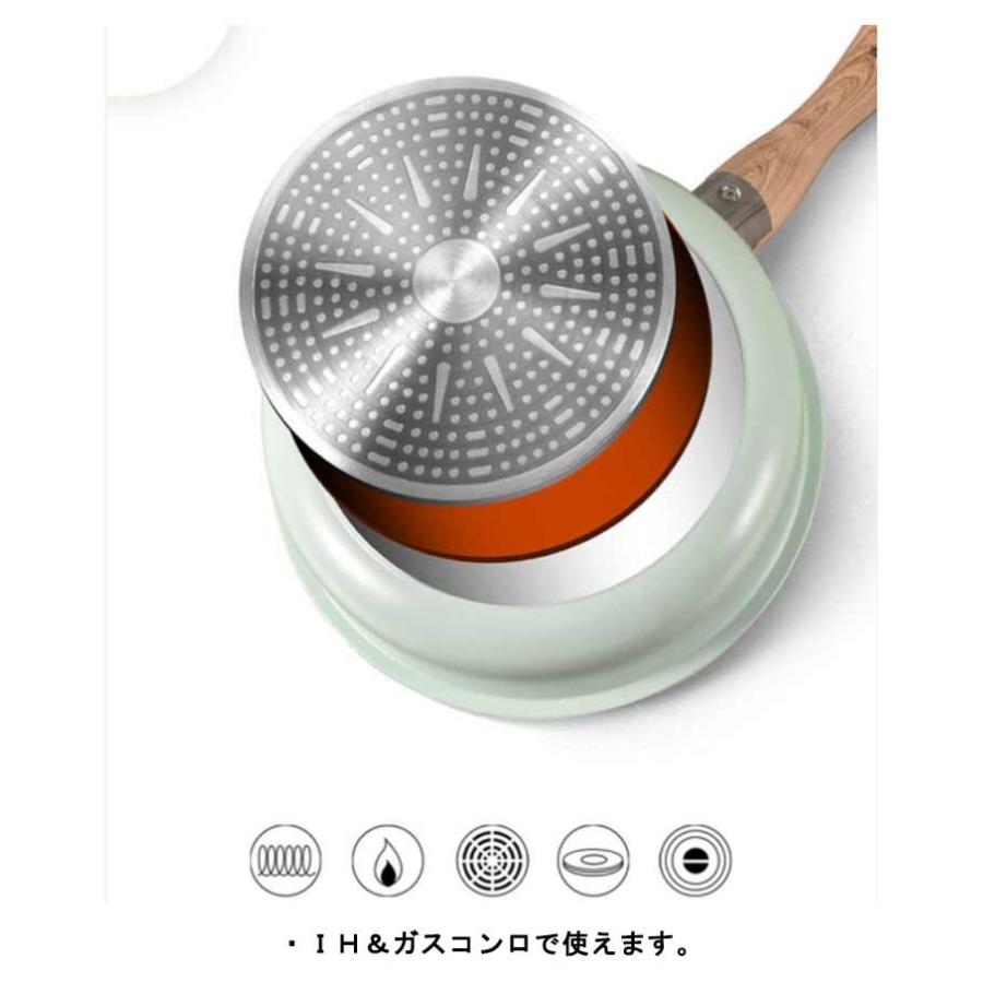 鍋セット フライパンセット 5点セット 取っ手が取れる IH対応 ガス火