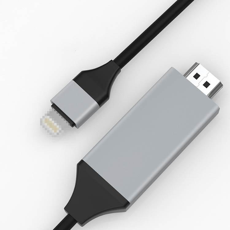 iPhone HDMI 変換ケーブル 2m 給電不要 挿すだけ hdmi ライトニング
