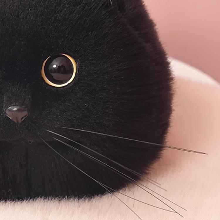 ネコ型トートバッグ ふわふわ エコファー ネコ好き ネコグッズ 猫