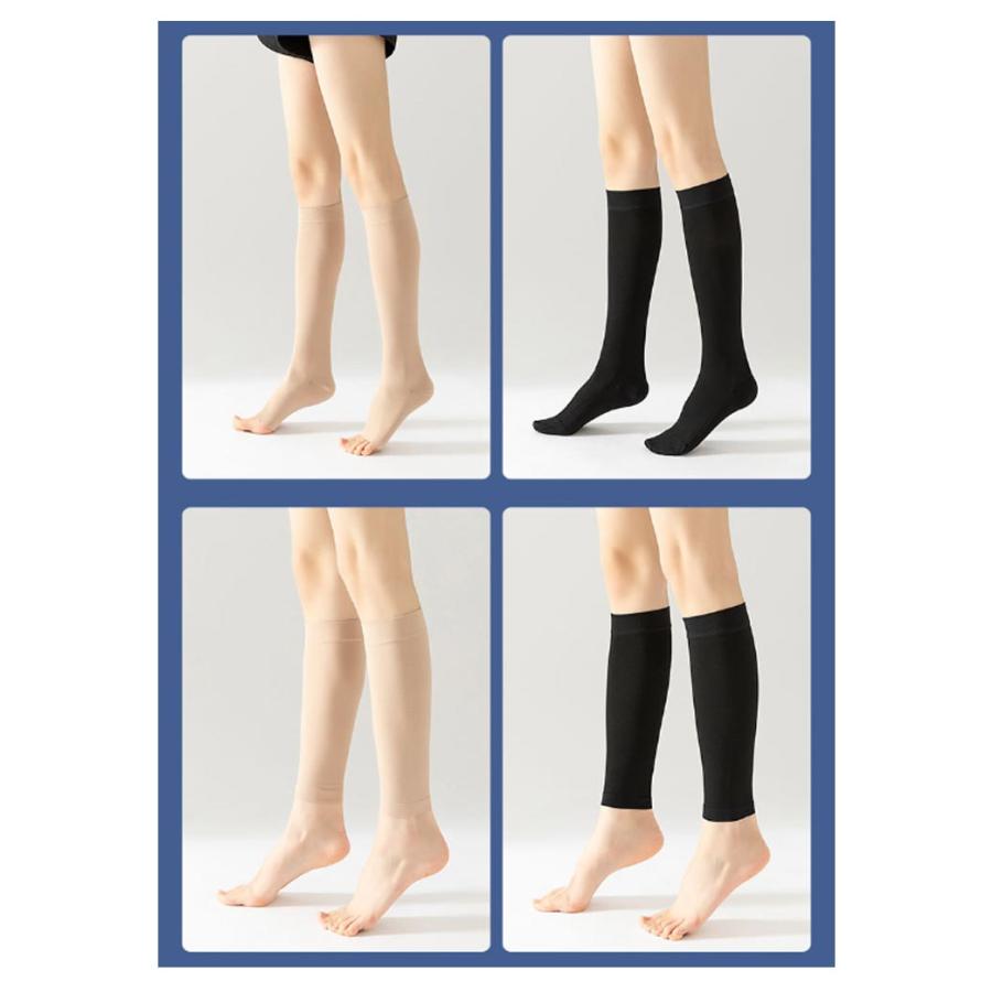着圧ソックス 3足セット ハイソックス 着圧シェイプソックス