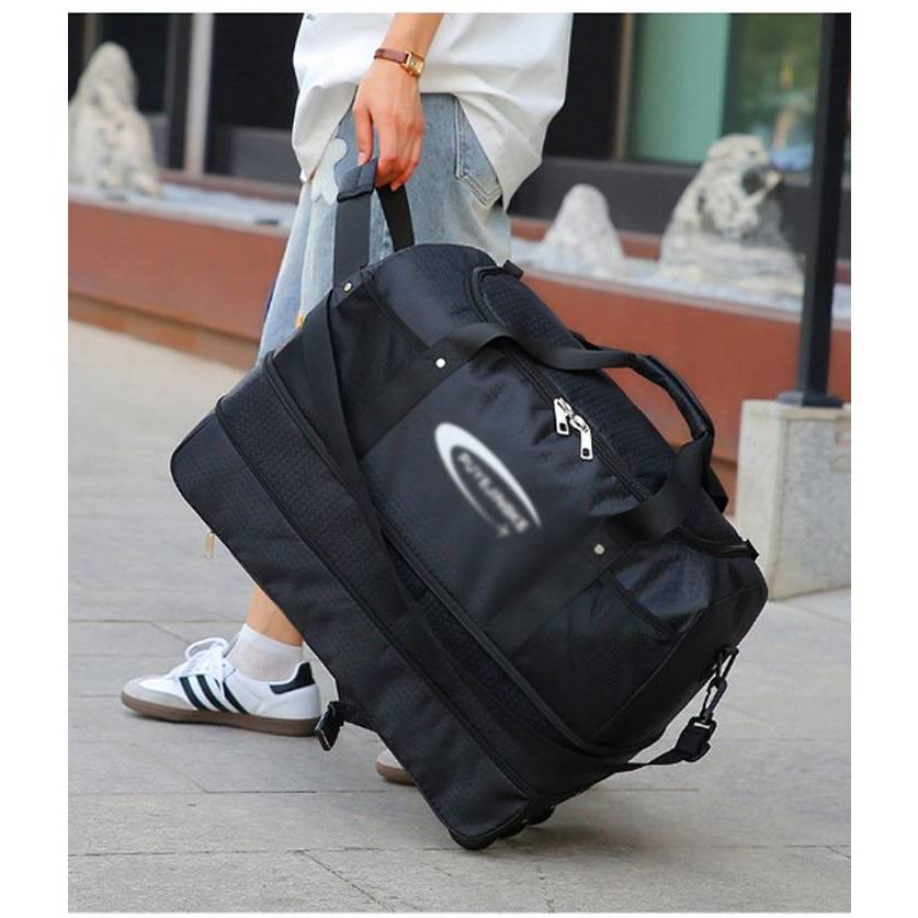 ボストンバッグ リュック 修学旅行 4way 折りたたみ 拡張 3輪