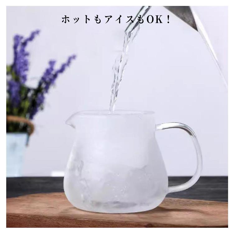 ティーポット 耐熱ガラス ステンレス蓋 茶こし付き 460ml コーヒー