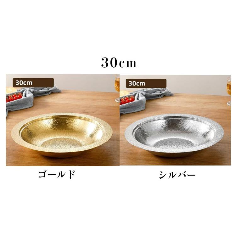 寄せ鍋 しゃぶ鍋 ステンレス 槌目 IH対応 厚手 鍋 なべ 皿 食器 卓上鍋