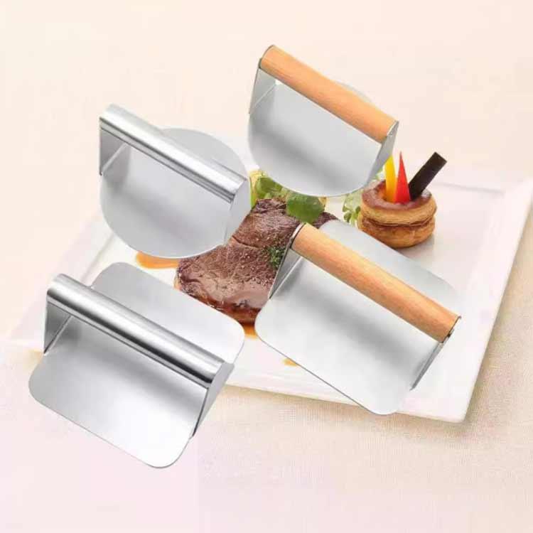 ミートプレス　ハンバーガー　業務用 ハンバーグ 焼肉 餃子 ミートプレス ステンレス製 肉押え 肉プレス 丸