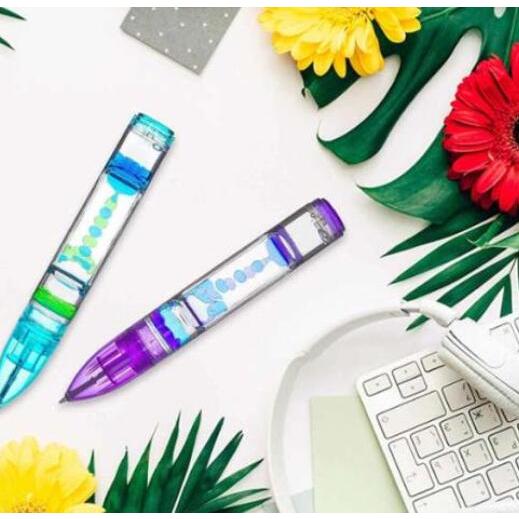2本セット】オイルタイマー ペン型 おもちゃ ボールペン ギフト 誕生日