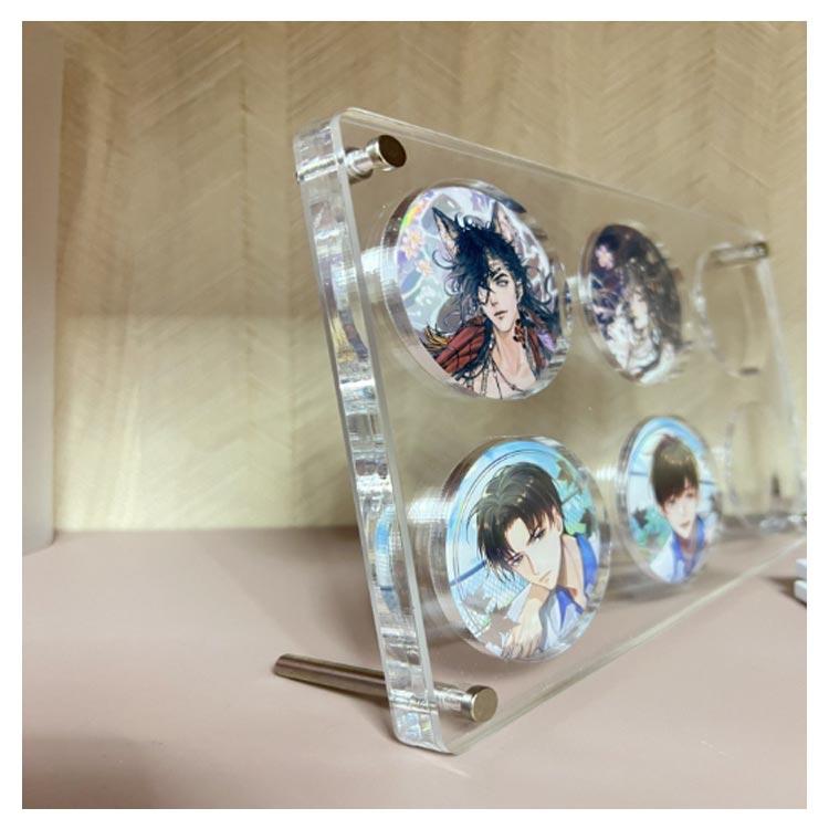 缶バッジスタンド 最大9枚収納 6サイズ 缶バッジ ディスプレイ 収納 缶