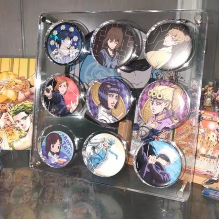 缶バッジスタンド 最大9枚収納 6サイズ 缶バッジ ディスプレイ 収納 缶