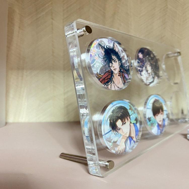 缶バッジスタンド 最大9枚収納 6サイズ 缶バッジ ディスプレイ 収納 缶