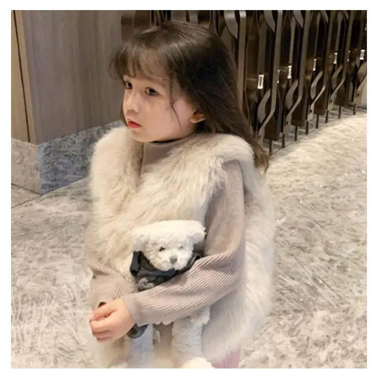 キッズ ファーベスト 子供 羽織り ファー 女の子 可愛い ベスト ベビー 