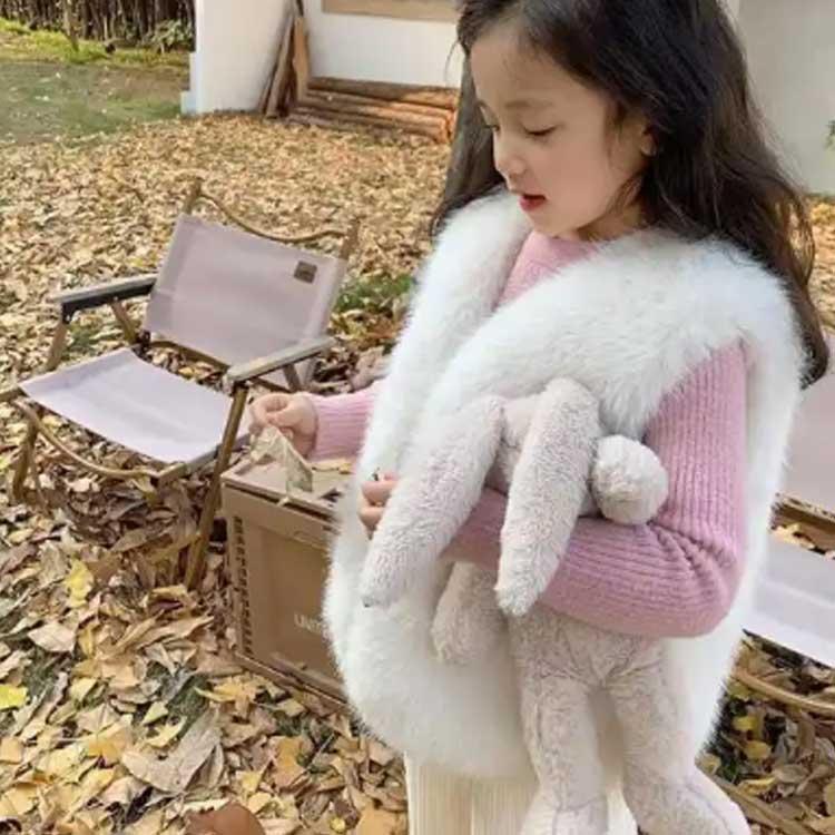 キッズ ファーベスト 子供 羽織り ファー 女の子 可愛い ベスト ベビー