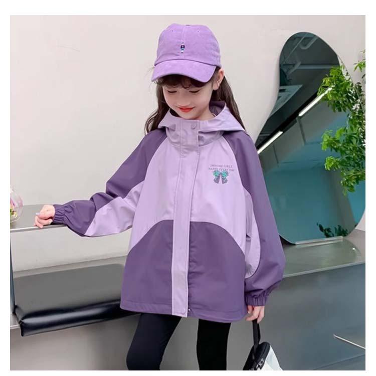 ウィンドブレーカー 女の子 子供服 キッズ 羽織り パーカー フード付き 