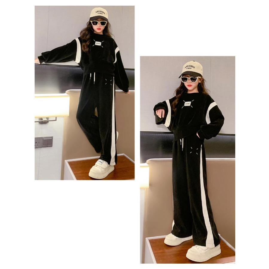 子供服 セットアップ トレーナー パンツ キッズ 上下セット 女の子