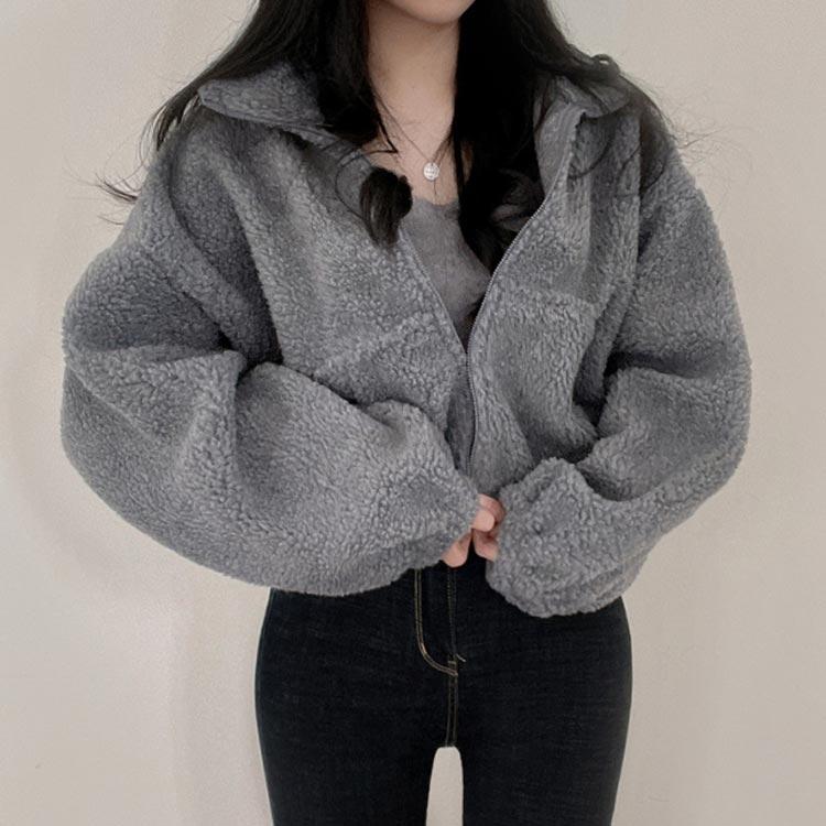 ボアブルゾン ハイネック レディース アウター 羽織 ジャケット