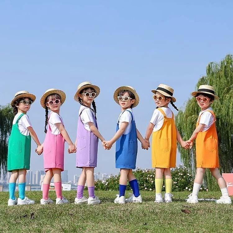 カラフルサロペット キッズ 女の子 男の子 子供用 おしゃれ サロペット